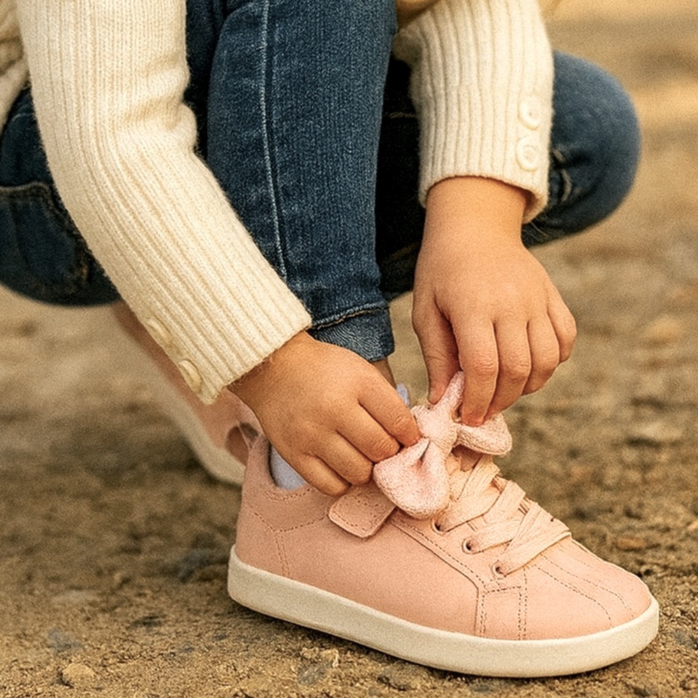 K-Swiss pink bow tie sneakers